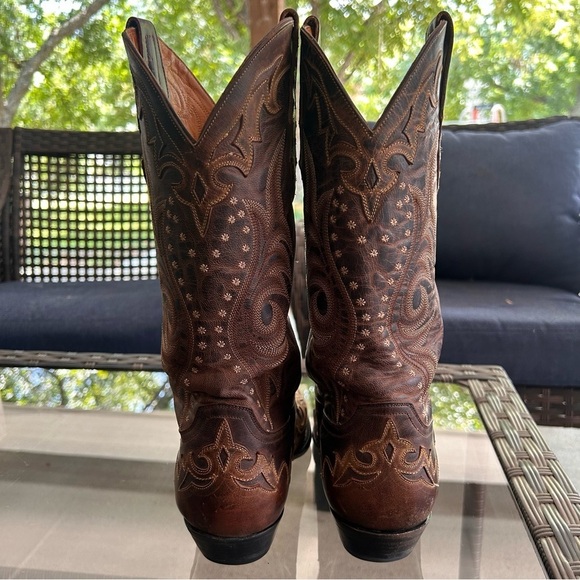 Old Gringo Men’s Brown Embroidered Leather Vencida Western Boot Size 9 1/2 D - Picture 12 of 14